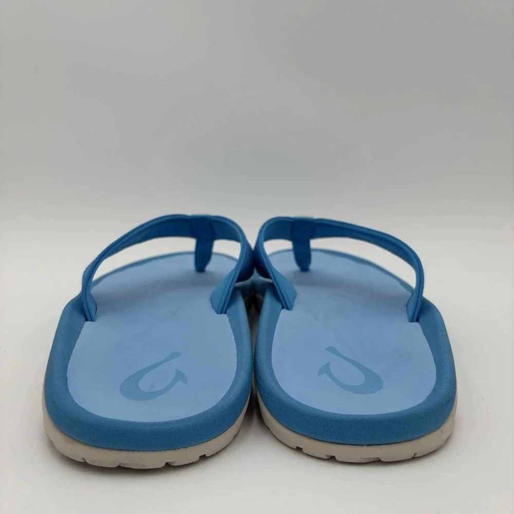 OluKai Ohana Sandals Blue Mens Size 14 Slip On Beach Vacation